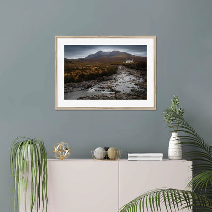 Clan Macleod - Allt Dearg Cottage and Sgùrr nan Gillean - Framed & Mounted Photo Print