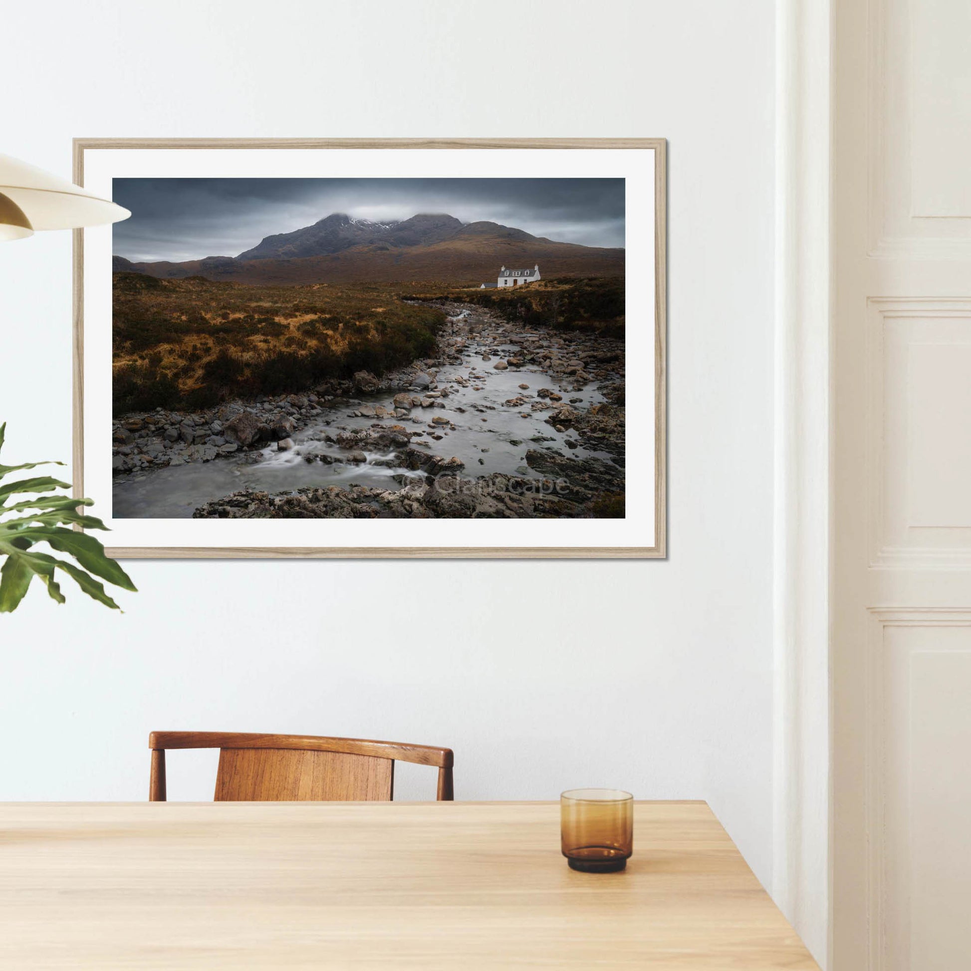 Clan Mackinnon - Allt Dearg Cottage and Sgùrr nan Gillean - Framed & Mounted Photo Print