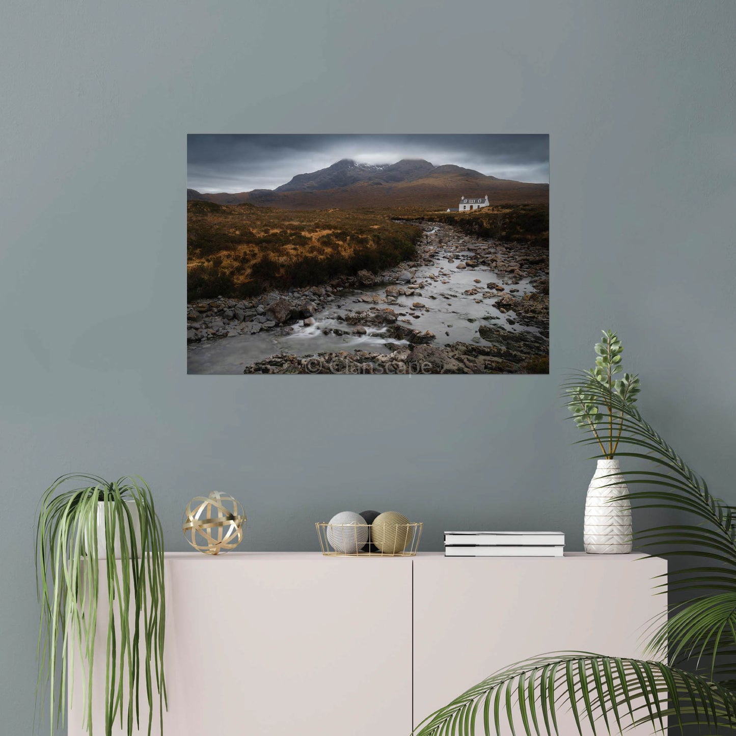 Clan Mackinnon - Allt Dearg Cottage & Sgùrr nan Gillean - Photo Print