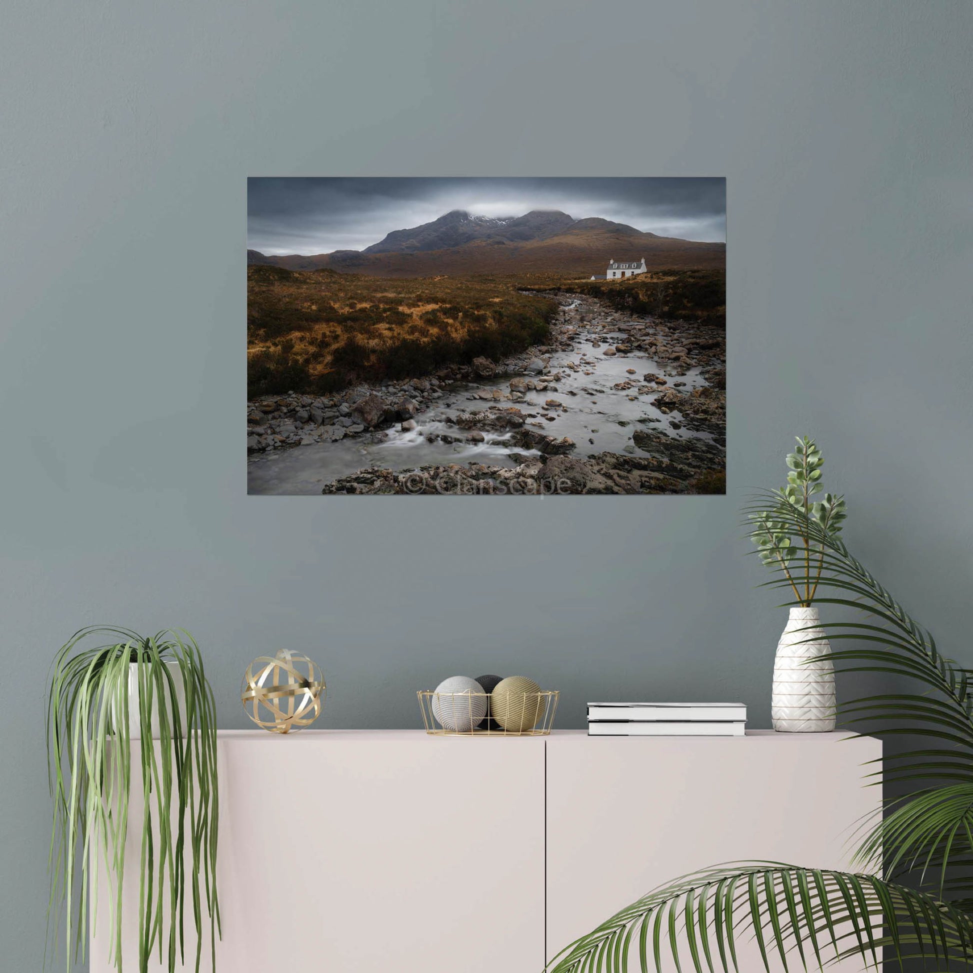 Clan Macleod - Allt Dearg Cottage & Sgùrr nan Gillean - Photo Print