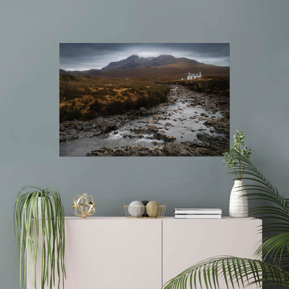 Clan Mackinnon - Allt Dearg Cottage & Sgùrr nan Gillean - Photo Print