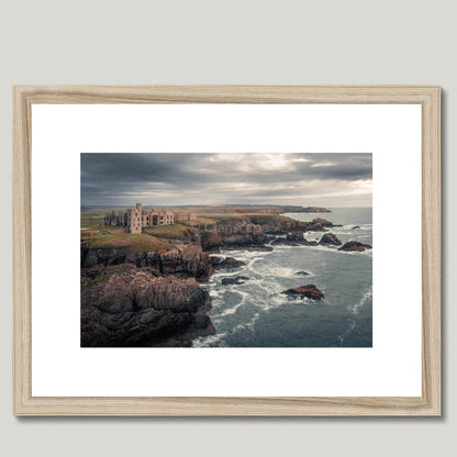 Clan Hay - Slains Castle - Framed & Mounted Photo Print 16"x12" Natural