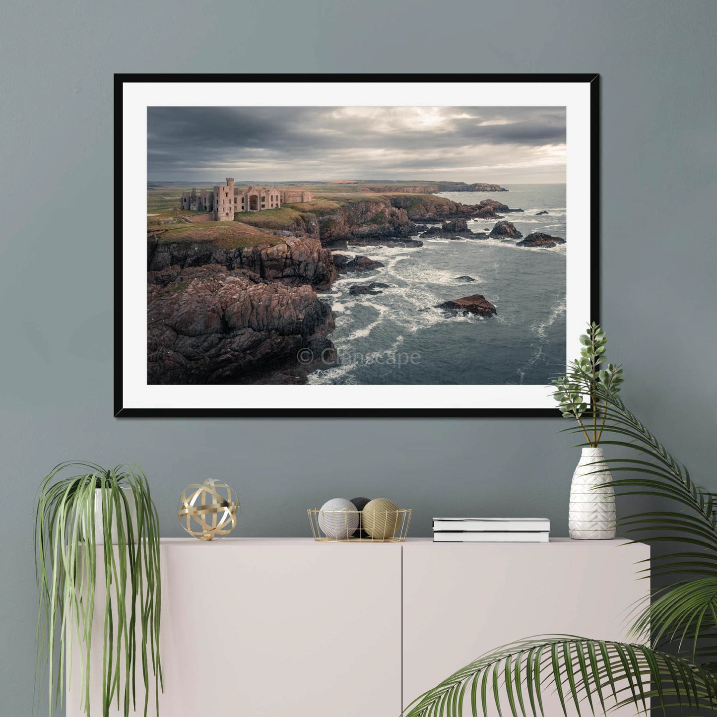 Clan Hay - Slains Castle - Framed & Mounted Photo Print