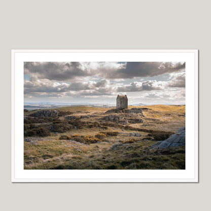 Clan Scott - Smailholm Tower - Framed & Mounted Photo Print 40"x28" White