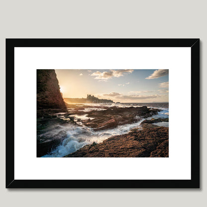 Clan Douglas - Tantallon Castle - Framed & Mounted Photo Print 16"x12" Black