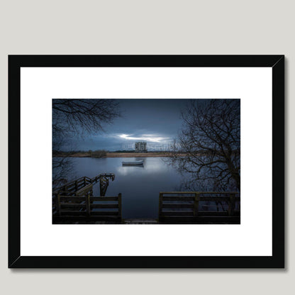 Clan Douglas - Threave Castle - Framed & Mounted Photo Print 16"x12" Black