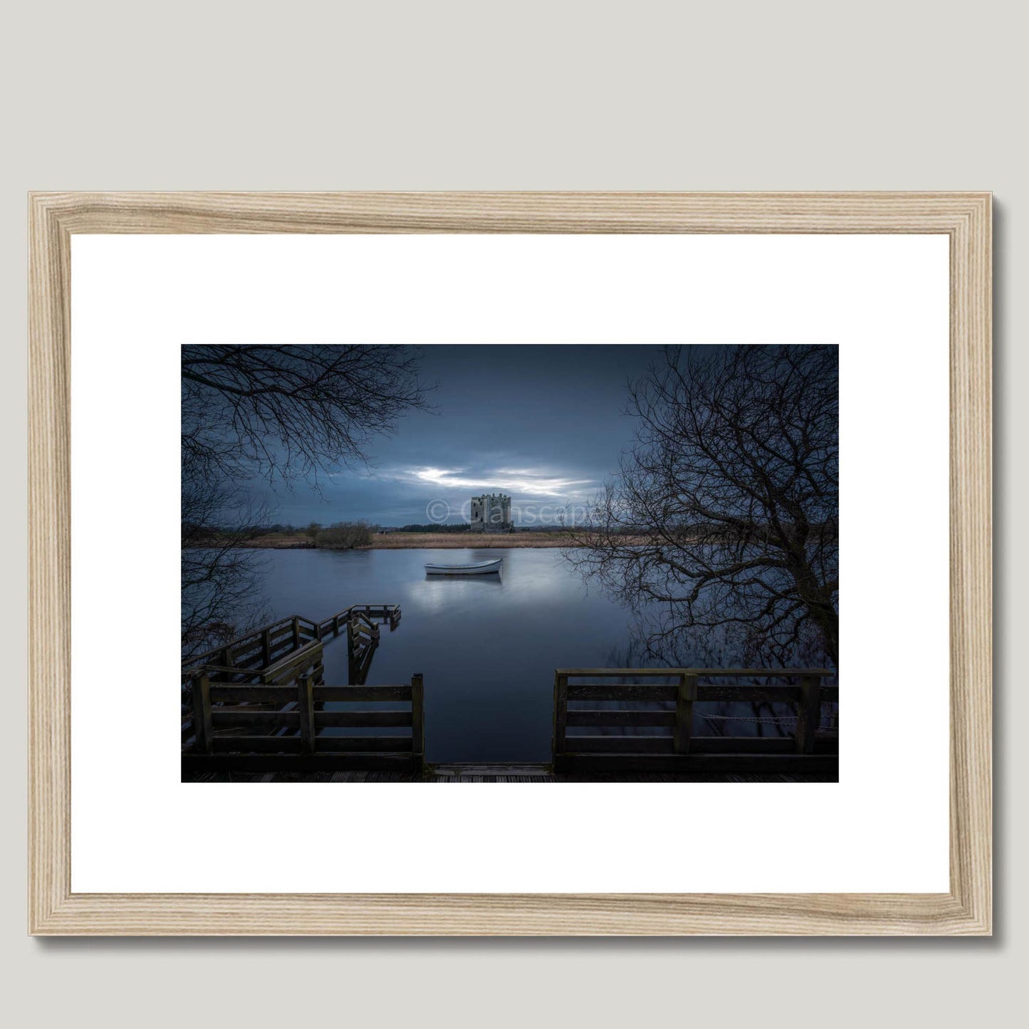 Clan Douglas - Threave Castle - Framed & Mounted Photo Print 16"x12" Natural