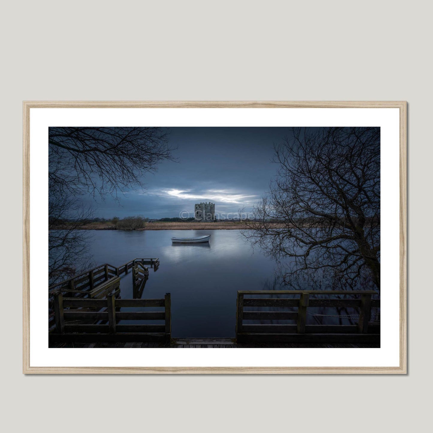 Clan Maxwell - Threave Castle - Framed & Mounted Photo Print 40"x28" Natural