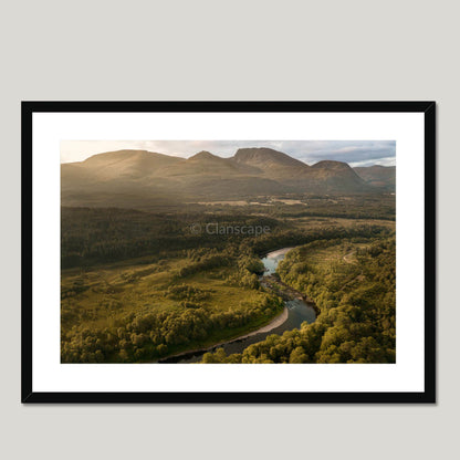 Clan Chattan - Tor Castle - Framed & Mounted Photo Print 28"x20" Black Frame