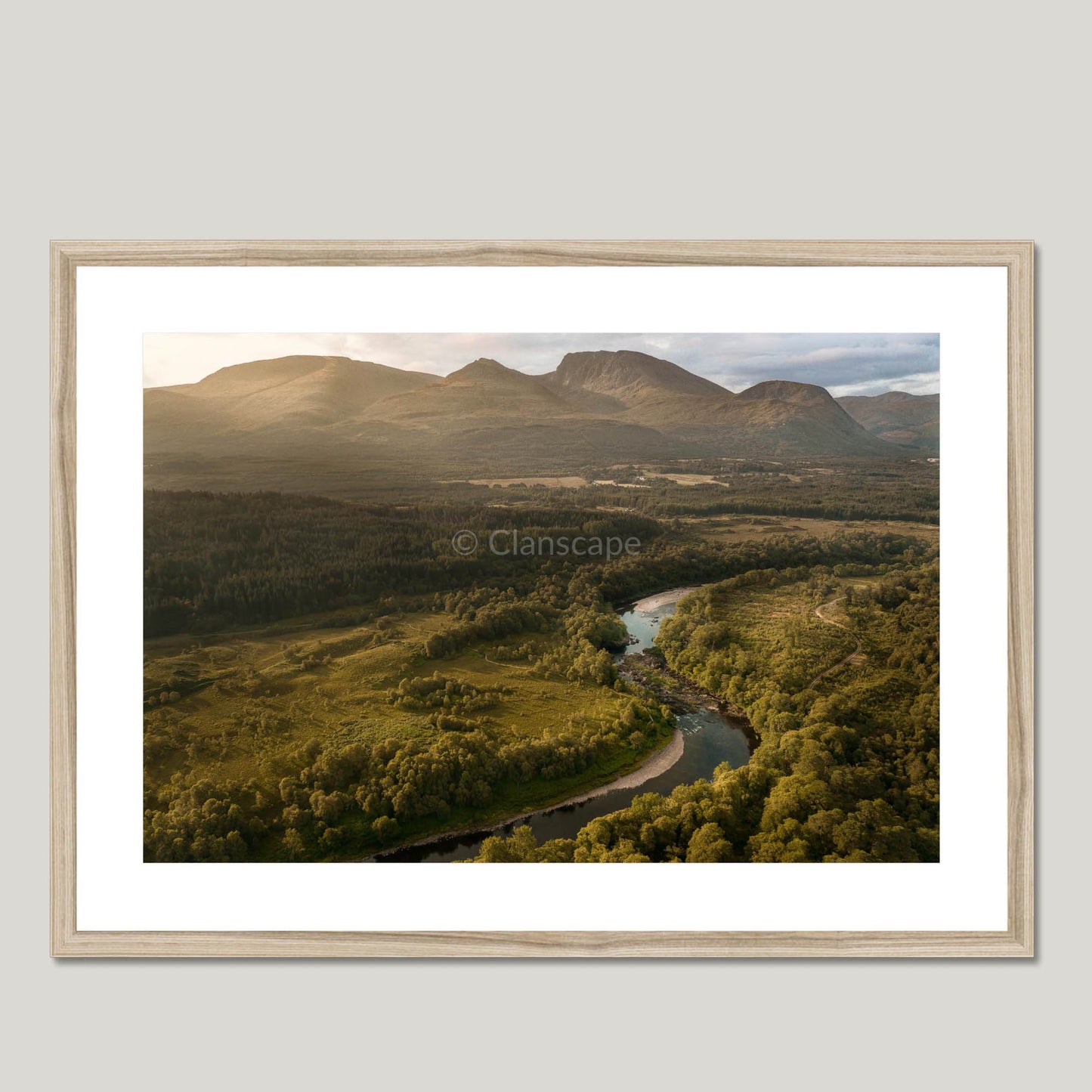 Clan Chattan - Tor Castle - Framed & Mounted Photo Print 28"x20" Natural Frame