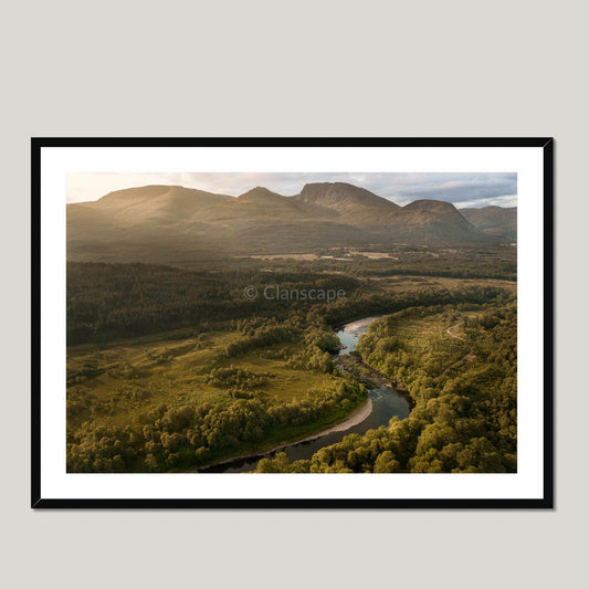 Clan Cameron - Tor Castle (site of) - Framed & Mounted Photo Print 40"x28" Black