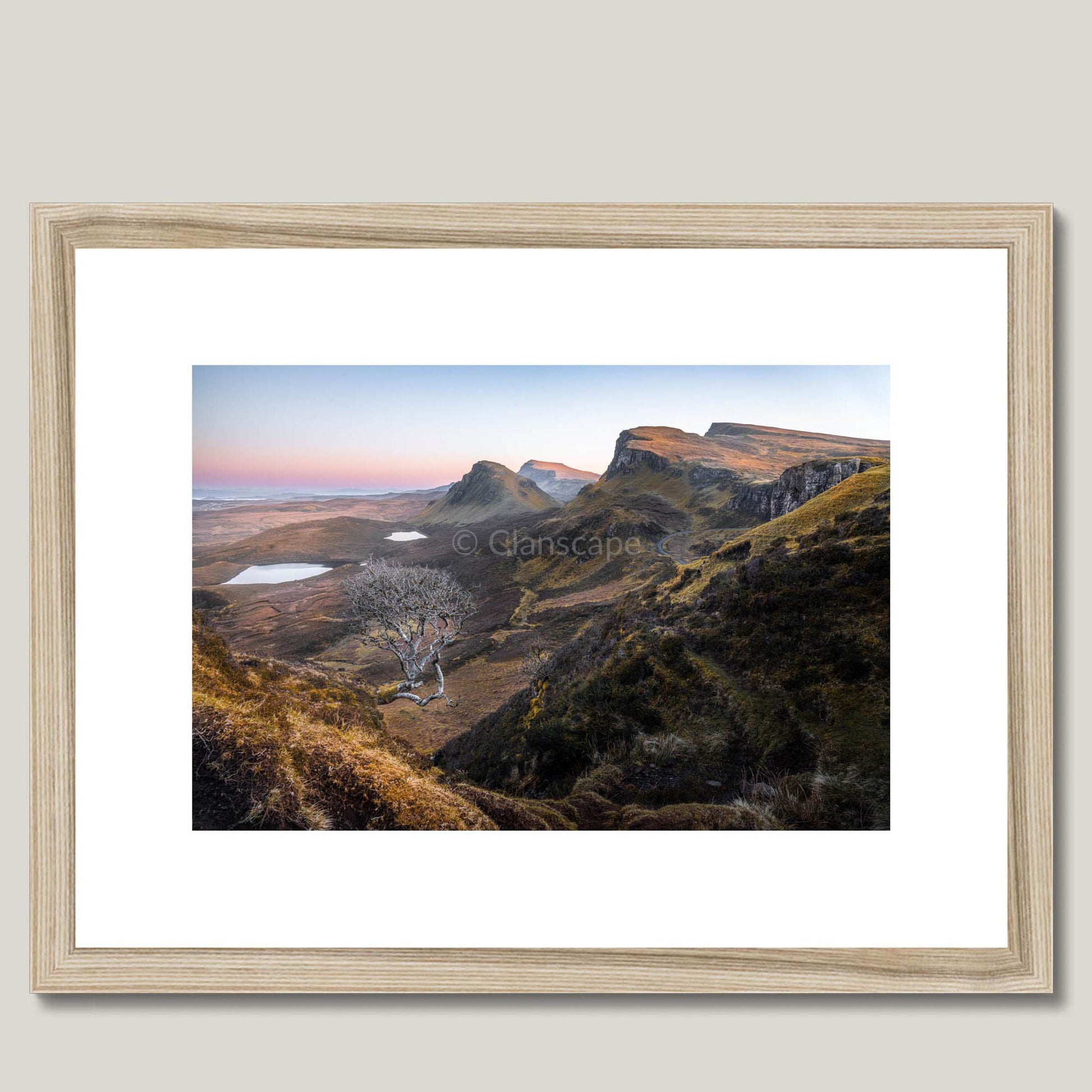 Clan MacNeacail - Trotternish - Framed & Mounted Photo Print 16"x12" Natural