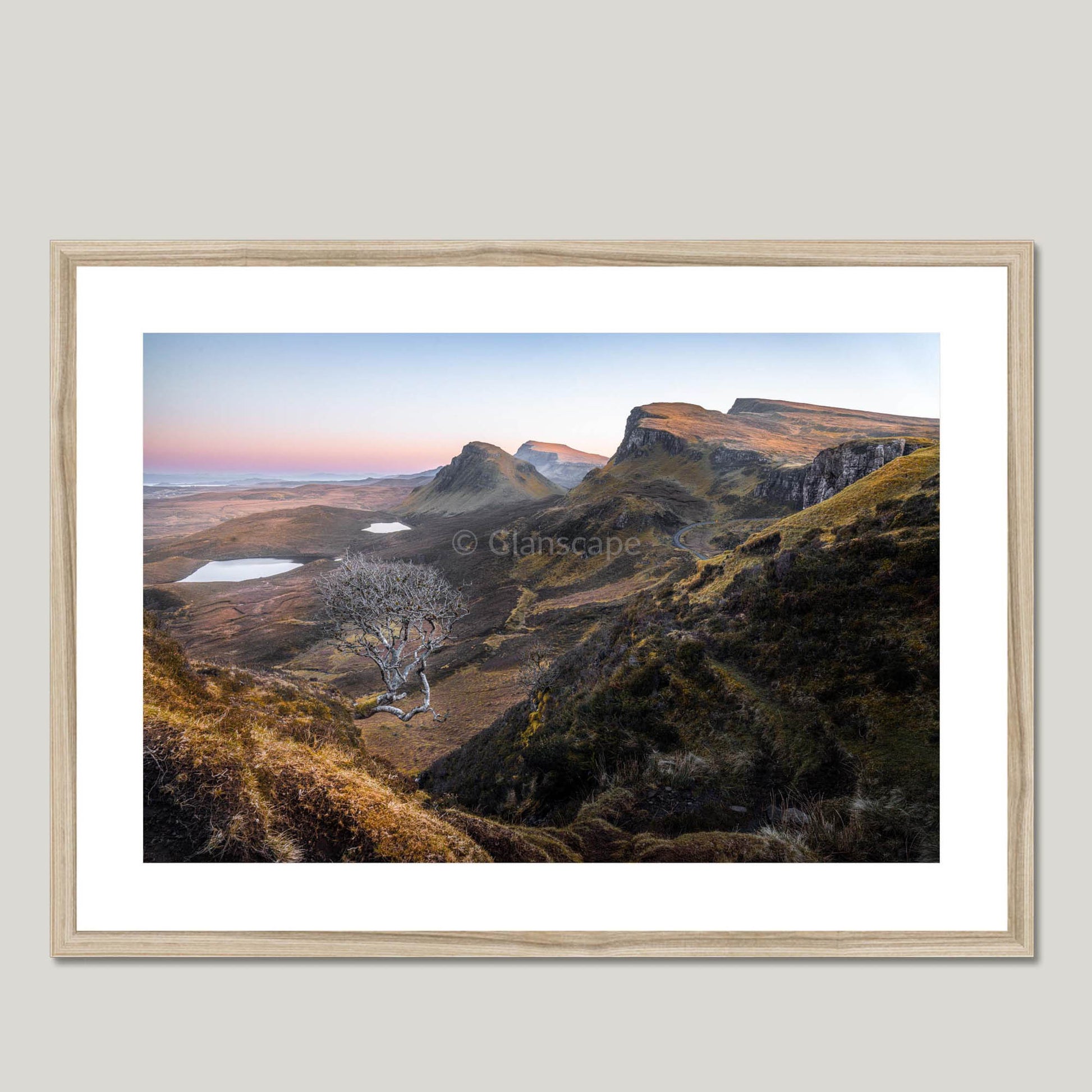 Clan MacNeacail - Trotternish - Framed & Mounted Photo Print 28"x20" Natural