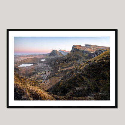 Clan MacDonald of Sleat - Trotternish, Isle of Skye - Framed & Mounted Photo Print 40"x28" Black