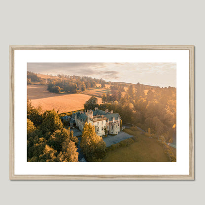 Clan Bain - Tulloch Castle - Framed & Mounted Photo Print 28"x20" Natural