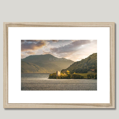 Clan Grant - Urquhart Castle - Framed & Mounted Photo Print 16"x12" Natural