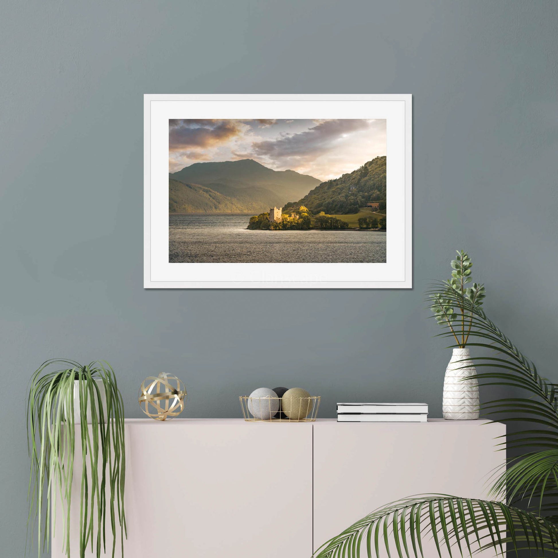 Clan Grant - Urquhart Castle - Framed & Mounted Photo Print