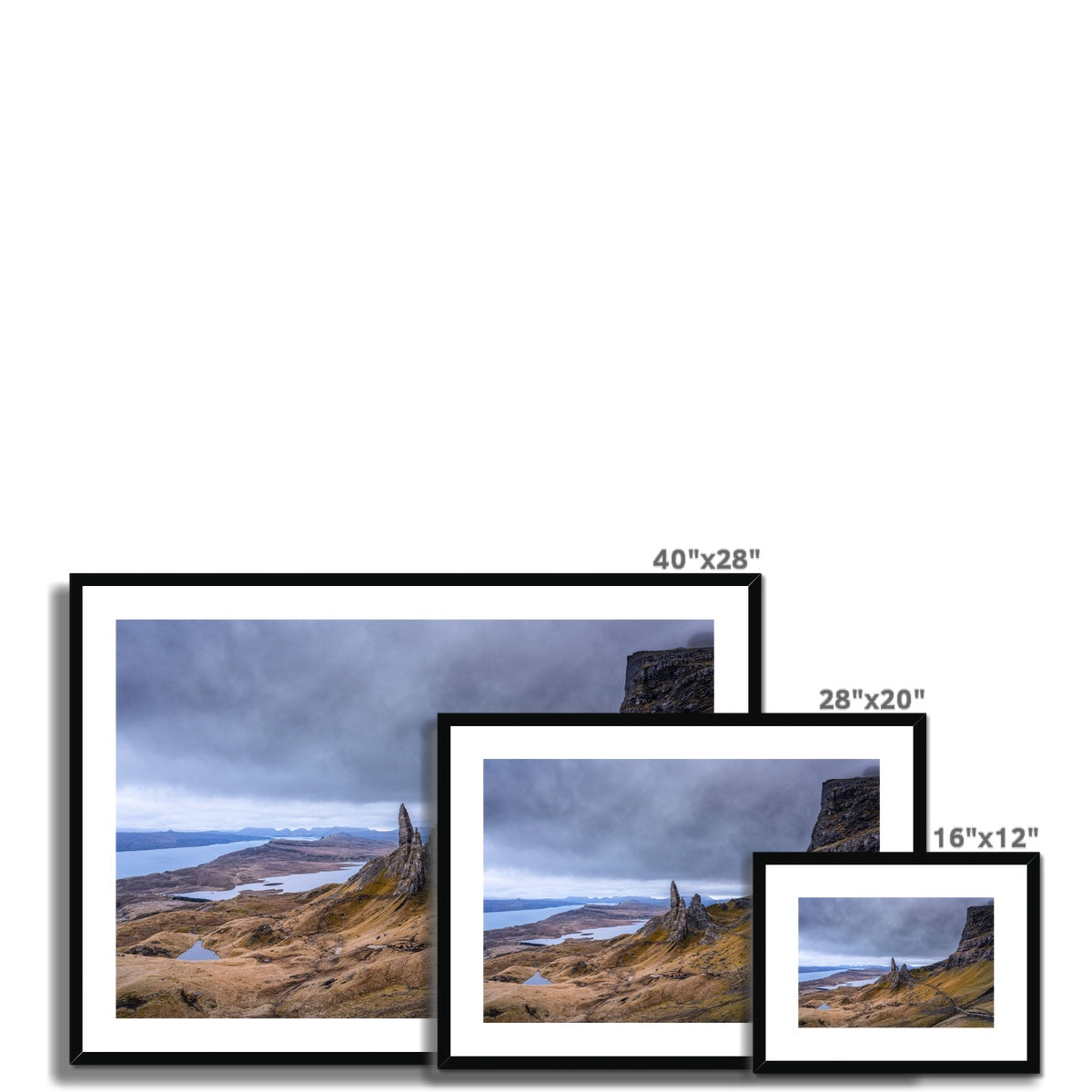 Clan MacDonald of Sleat - Old Man of Storr, Isle of Skye - Framed & Mounted Photo Print