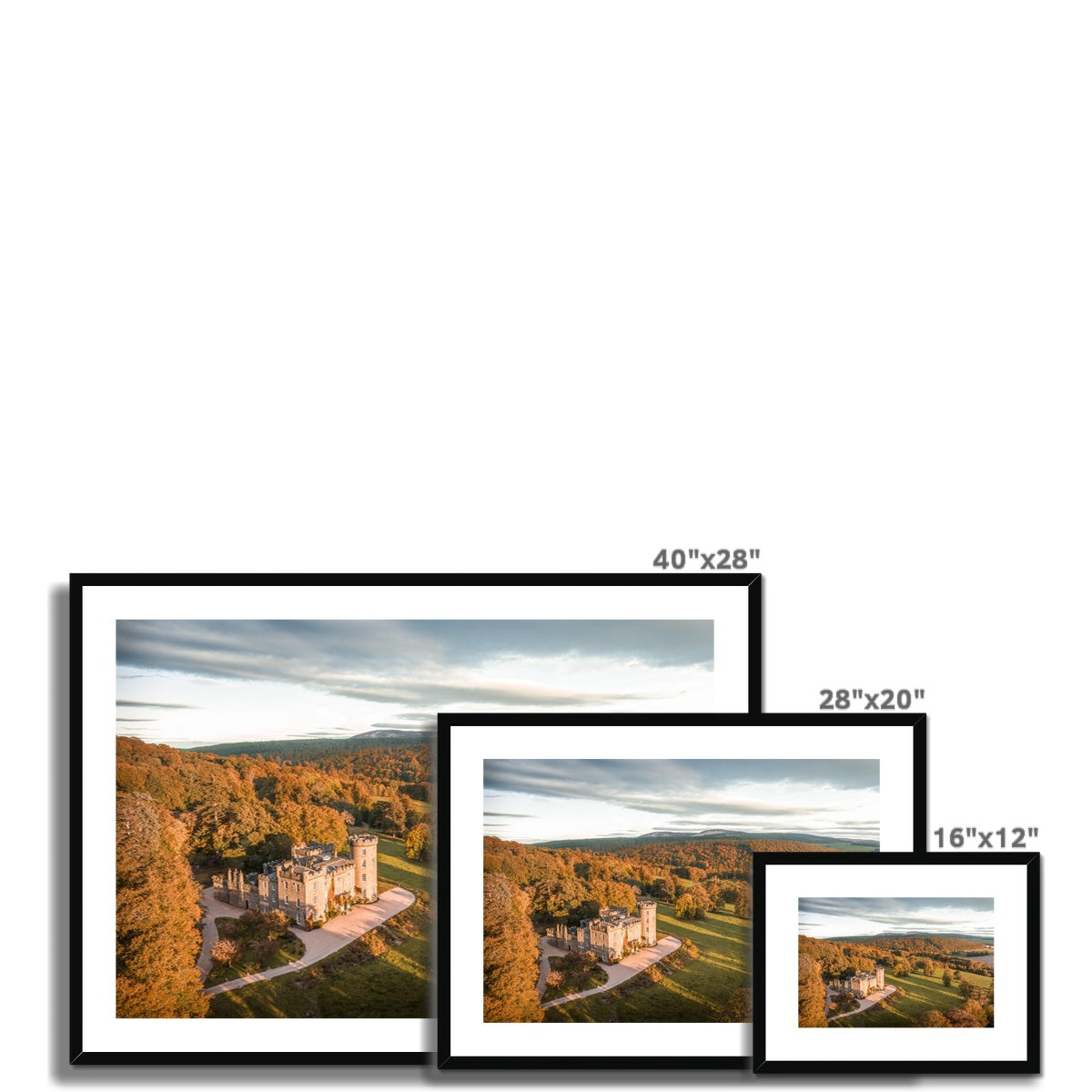 Clan Forbes - Castle Forbes - Framed & Mounted Photo Print