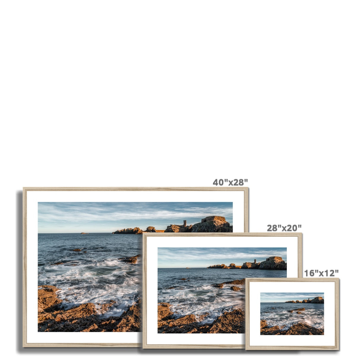 Clan Dunbar - Dunbar Castle - Framed & Mounted Photo Print