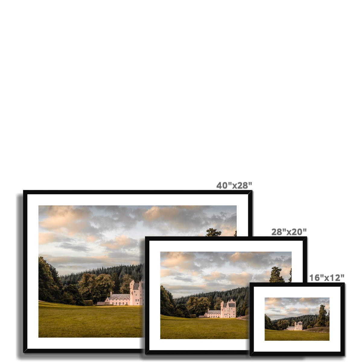 Clan Gordon - Aboyne Castle - Framed & Mounted Photo Photo Print