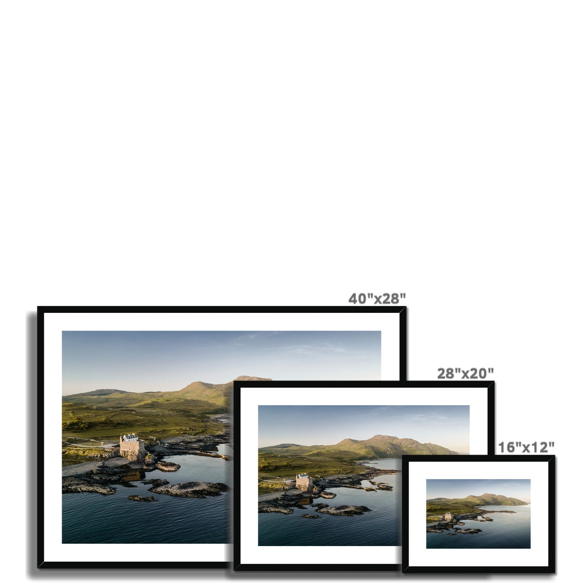 Clan MacDonald of Ardnamurchan - Mingary Castle - Framed & Mounted Photo Print