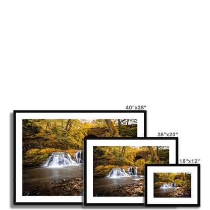 Clan Elliot - Arbirlot Waterfall - Framed & Mounted Photo Print