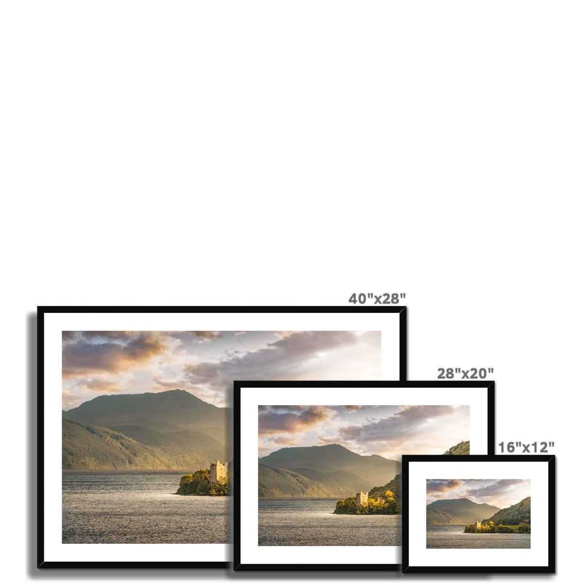 Clan Grant - Urquhart Castle - Framed & Mounted Photo Print